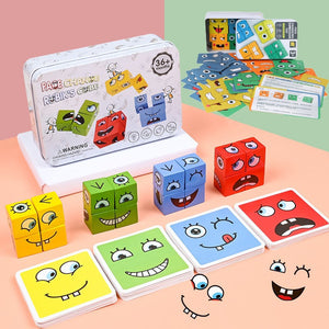 Juego de Rompecabezas de Cubos Emotivos: Despierta la Creatividad y la Diversión. ¡Un juego interactivo e inspirador para niños a partir de 3 años!